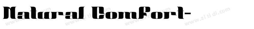 Natural Comfort字体转换